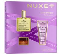 Nuxe Coffrets-cadeaux Pour-elleL'ensemble Iconics Huile Prodigieuse 50ml+ Shampooing Éclat Cheveux Prodigieux 50ml + Rêve de Miel Baume à lèvres 15g 1 Stk.