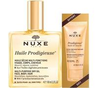 Nuxe Huile Prodigieuse Huile sèche multi-usages 100 ml + Huile de Douche Précieuse Parfumée 30 ml