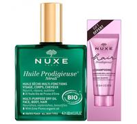 Nuxe Huile Sèche Prodigieuse Néroli Bio 100 Ml + Hair Prodigieux Le Shampooing Brillance Miroir Cheveux Sublimés 30 Ml Offert