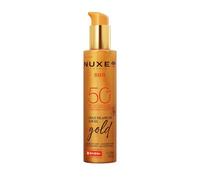 NUXE - Huile solaire Visage Corps Spf 50 Haute Protection | Résistant à l'eau, protection lumière bleue | Pour un bronzage onctueux | le flacon de 150mL | LOT DE 1
