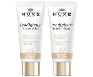 Nuxe Prodigieux® BB Crème Teintée Hydratante 24h 01 Teinte Claire De Jour 2x30 ml