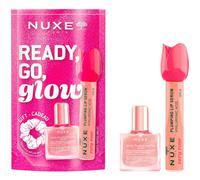 NUXE Coffret Glow On The Go – Soin Lèvres Very Rose + Huile Or Florale 10 ml + Chouchou