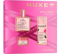 Nuxe Soin-du-visage Very-RoseSet Pink Fever Huile Prodigieuse Florale 50 ml + Very Rose Eau micellaire démaquillante apaisante 3 en 1 100 ml + Very Rose Baume à lèvres 15 g 1 Stk.