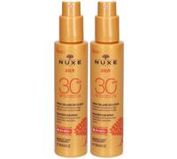 NUXE Spray Solaire Délicieux Haute Protection SPF30 visage et corps 2x150 ml