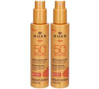 NUXE Spray Solaire Délicieux Haute Protection SPF50 visage et corps 2x150 ml