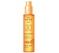 Nuxe Sun Huile Bronzante Haute Protection SPF30 huile de bronzage en spray pour le visage et le corps 150 ml