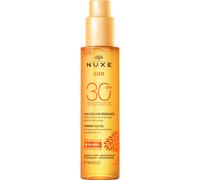 Nuxe Sun Huile bronzante Visage et Corps SPF30 Protection Cellulaire Anti-Age, Bronzage Sublime 150 ml