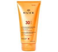 Nuxe Sun Lait Délicieux Visage et Corps SPF 30 Protection Cellulaire Anti-Age, Bronzage Sublime 150 ml