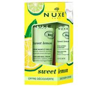 NUXE Sweet Lemon Duo de soins pour les mains et les lèvres (crème pour les mains 30 ml + baume à lèvres 4 g)
