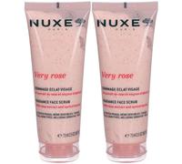 Nuxe Very Rose Gommage Éclat Visage Lotion(S) 2x75 ml