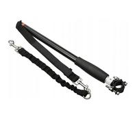 Nuxie 1737 Ensemble de guides de bicyclette pour chiens noir