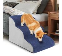 NUXIE® PREMIUM Escalier pour chien 3 marches rampe palier panier 60 cm