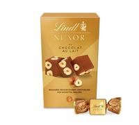 Lindt - Cornet NUXOR - Chocolat au Lait et aux Noisettes entières - Croquant et Fondant, 150g