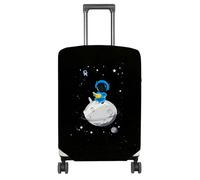 Nuxovilar Housse de protection pour valise, convient pour 50,8 à 55,9 cm, pour les fans d'astronaute, voyages à thème, rêves (motif astronaute lecture)