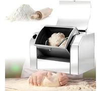 Nuxyyds Mélangeur De Pâte Commercial, 1500W Mélangeur De Pâte à Pizza électrique en Acier INOX, Mélangeur De Pâte Professionnel 30/50 Kg/H, pour Un Usage Commercial Et Familial 3KG