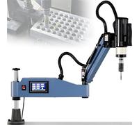 Nuxyyds Taraudeuse électrique Multidirectionnelle à 360°, Bras De Taraudage électrique Universel M3-M16, Moteur à Couple élevé De 600W, 8 Pinces De Serrage Incluses pour La Fabrication De Machines