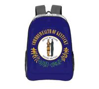 NUYFVG Kentucky State Flag Print Heavy Duty Clear Backpack PVC Transparent Backpack Eye-Catcher Full Front Print For Students