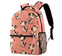NUYFVG Sac à dos gris avec motif chats et cœurs pour enfants, sac à dos pour enfants, sac d'école, sac à livres pour adolescents, primaire junior, Comme indiqué sur la photo, taille unique