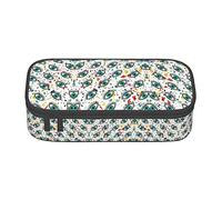 NUYFVG Trousse élégante avec imprimé mauvais yeux - Tissu Oxford, spacieuse et design pour un rangement organisé