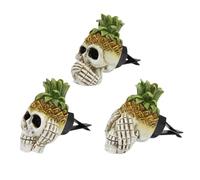 Nuyhadds Agrafes de ventilation de voiture squelette, tête de mort, désodorisant de voiture avec image « N'entendez pas, ne voyez pas, ne dites pas », diffuseur d'huiles d'aromathérapie portable