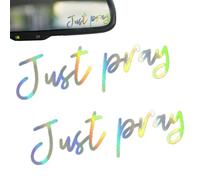 Nuyhadds Autocollants de rétroviseur, autocollants de rétroviseur | Just Pray Accessoires d'autocollants de voiture | Autocollants polyvalents pour pare-chocs d'ordinateur portable, autocollants de