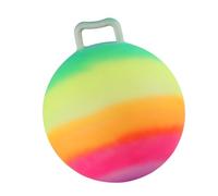 Nuyhadds Ballon Gonflable Sauteur - Jouet Sauteur, sphère de Jeu | Arc-en- Lumineux de 45 cm, poignée Confortable avec Exercice de sûr pour Tout-Petits, fêtes d'été, Sports en Plein air