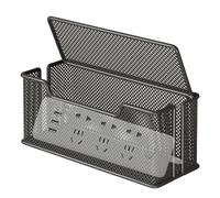 Nuyhadds Boîte d'organisation de prise de bureau, boîte de rangement de câbles, organisateur de cordon polyvalent pour salon, salle d'étude, salle de jeux, espace de travail, chambre à coucher