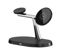 Nuyhadds Chargeur de téléphone sans fil - Support de téléphone de bureau multifonction | Support de chargeur de 15 W, support de charge magnétique sans fil pour plusieurs appareils
