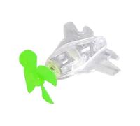 Nuyhadds Décoration pour Guidon De Moto,Monture de Guidon Décorative en Forme d'avion pour Moto - Décoration Mignonne Alimentée par Le Vent avec Lumières LED pour Voiture, Moto, Scooter Électrique et