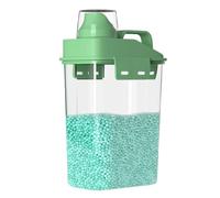 Nuyhadds Distributeur d'eau de Javel pour buanderie - Conteneur transparent pour lessive en poudre, organisation de buanderie, distributeur d'adoucissant de tissu de grande capacité pour grains de