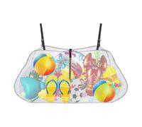 Nuyhadds Filet De Rangement pour Flotteurs Piscine,Organisateur Modulable Et Ajustable en | Cerotto Snellente per Addome,pour Équipement De Plage Parc Aquatique Lac Terrasse Arrière-Cour Ponton