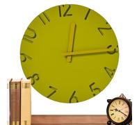 Nuyhadds Horloge Murale Ronde | Horloge Moderne avec Une Texture en Ciment De 30 Cm,Ornement Mural Décoratif,pour La Salle De Classe, La Ferme, Le Salon, La Cuisine, Le Bureau, La