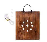 Nuyhadds Jardinière Murale pour Aériennes - Artisanale Style Ferme, Cadre D'exposition Vertical Jardin, Panneau Suspendu Botanique, Élément Décoratif Salon | Support Fougère D'intérieur