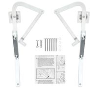 Nuyhadds Kit de remplacement de charnière d'échelle de grenier | Ensemble de bras de charnière robuste, bras de charnière d'écartement, remplacement de charnière d'escabeau, kit de matériel de pièces