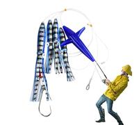 Nuyhadds Leurre de pêche UV pour calmar, jupes UV Octopus Lures - Leurre de pêche d'eau douce pour truite - Accessoires d'outils UN