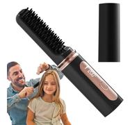Nuyhadds Lisseur Brosse pour Femmes | Lisseur Boucleur Sans Fil - Fer à Boucler Rechargeable à Chauffage Rapide Température Réglable Dommages Thermiques Réduits pour Femmes Maison