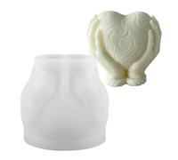 Nuyhadds Moule en silicone en forme de cœur, faites des formes de bougies avec amour, 4 mm de hauteur au genou, tapis de fitness réutilisables pour femmes, hommes, maison, pilates, entraînement au sol