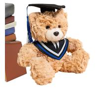 Nuyhadds Ours en peluche de remise de diplôme classe 2025 | décoration animaux | peluche souvenir avec chapeau pour diplôme universitaire décoration chambre étudiant