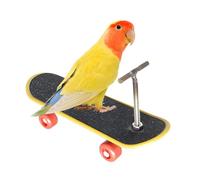 Nuyhadds Perroquet d'oiseau, jouet intelligent, jouet pour oiseaux, support de puzzle, planche à roulettes, intelligence interactive pour animaux de compagnie mignons