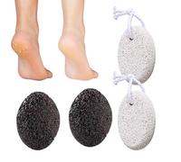Nuyhadds Pierre Ponce pour Pieds - Lot de 4 Pierres Volcaniques Naturelles,Pierre pour Pieds - pour Douche Bain Spa Maison Soin des Mains et Nettoyant Profond Hommes