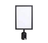 Nuyhadds Présentoir de signalisation au sol - Noir - Format portrait - Double face - Pour restaurants, musées, centres commerciaux