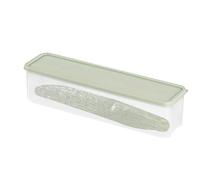 Nuyhadds Récipient à pâtes, récipient à spaghetti - Organisateur de récipients à spaghetti transparents rectangulaires | Porte-nouilles long empilable, conteneurs hermétiques pour armoire,