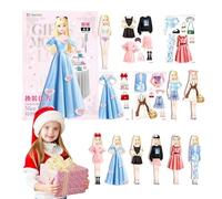 Nuyhadds s magnétiques à Habiller - Jeu de Simulation de Voyage, en Papier | Princesse Portable à Habiller, Jeu Facile à Prendre en Main pour, Filles de 4 à 7 Ans, Divertissement de