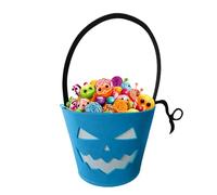 Nuyhadds Seau À Bonbons Ou Sort d'halloween | Seaux D Halloween Sacs À Bonbons Qui Brillent dans Le Noir - Sacs fourre-Tout en Feutre Pliables et de Stockage pour Jouets, friandises, chocolats et