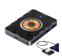 Nuyhadds Station d'accueil pour Ordinateur Portable, USB C Dock | USB C Hub 8-en-1 avec Chargeur sans Fil magnétique 15W - Station d'amarrage, Hub de Chargeur 2.0 pour Ordinateurs Portables,