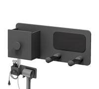 Nuyhadds Support mural pour sèche-cheveux - Support de sèche-cheveux autocollant - Support de sèche-cheveux autocollant - Organiseur élégant pour sèche-cheveux - Organiseur pour armoire