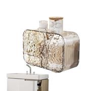 Nuyhadds Support pour cotons-tiges - Étagère flottante pour cotons-tiges - Sans perçage - Support pour tampons pour salle de bain - Étagère flottante tendance - Distributeur d'éponges de maquillage