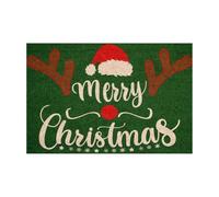 Nuyhadds Tapis d'extérieur de Noël absorbant et antidérapant pour entrée | Paillasson décoratif Merry Christmas pour fête de vacances, bureau, maison, chambre, salle de ole, appartement