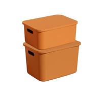 Nuyhgtr Bacs de rangement avec couvercles, grand conteneur, boîte à jouets avec couvercle et poignée | pour vêtements, chambre, dortoir, salle de bain, serviette, drap, couverture, jouet, livres