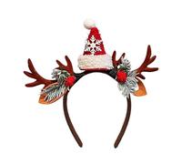 Nuyhgtr Bandanas de Noël,Accessoires Festifs à Cornes de Cerf et Père Noël,Coiffe Festive Originale | Pour Événements Saisonniers Mariage Concert Célébrations